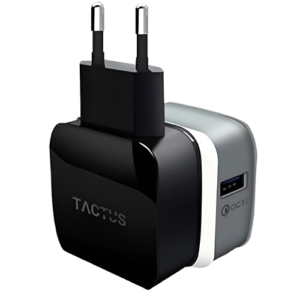 TACTUS - USB Qualcomm Quick Charge 3.1 Charger with 2.4A Micro Data Cable (Black)