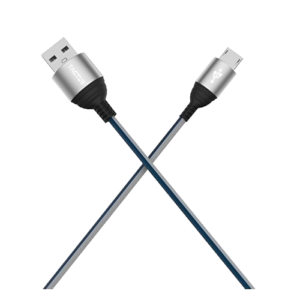 Tactus 2.4Amps Fabric Micro USB Data Cable, Cable Cord, Fast Charging (GREY)